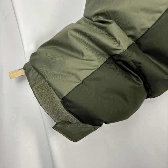 Youth XL Pike Lake II Green Orange Full Zip Puffer Long Sleeve Hooded Jacket - Picture 5 of 15